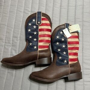 Roper’s Womens American Flag Western/Cowboy Boots